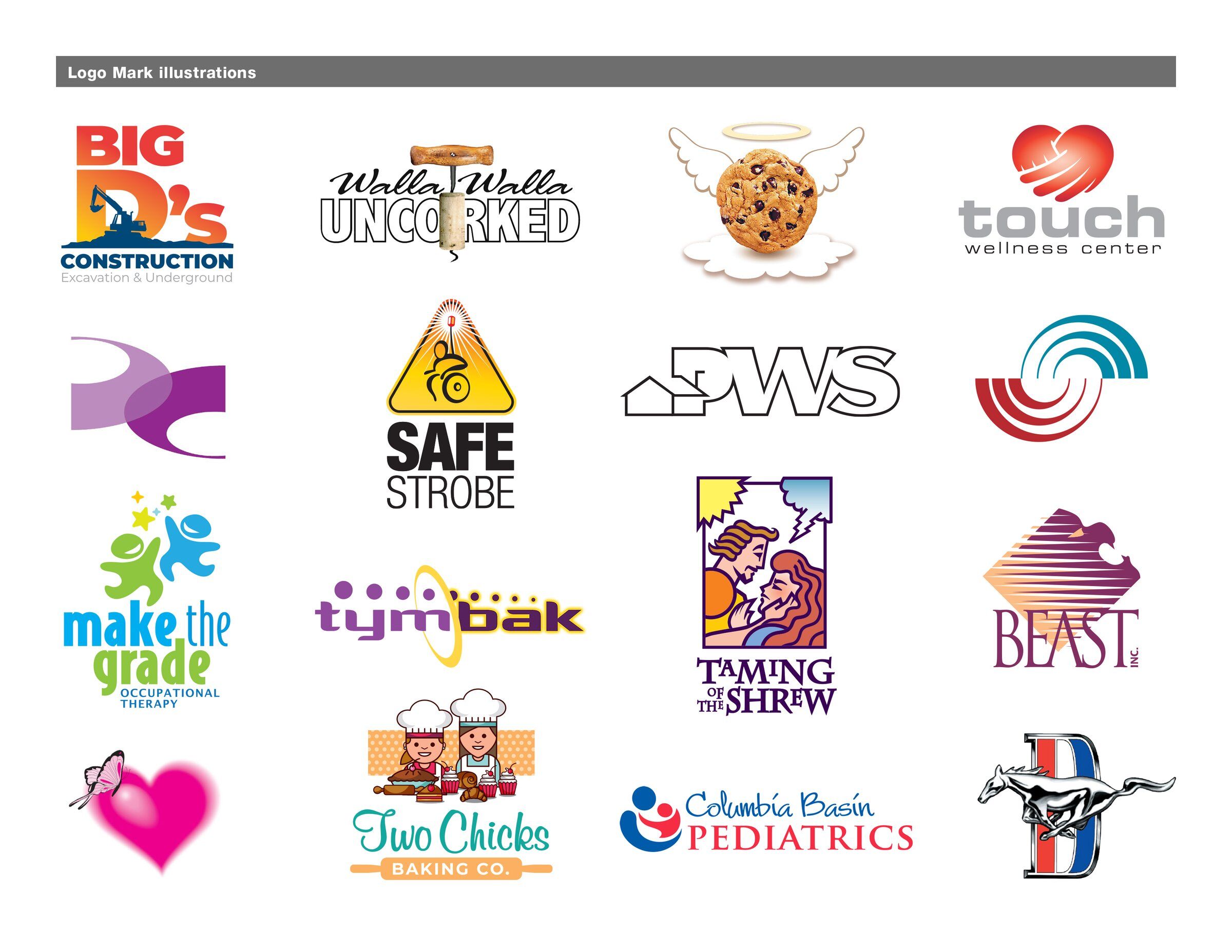 More logo mark illustrations
