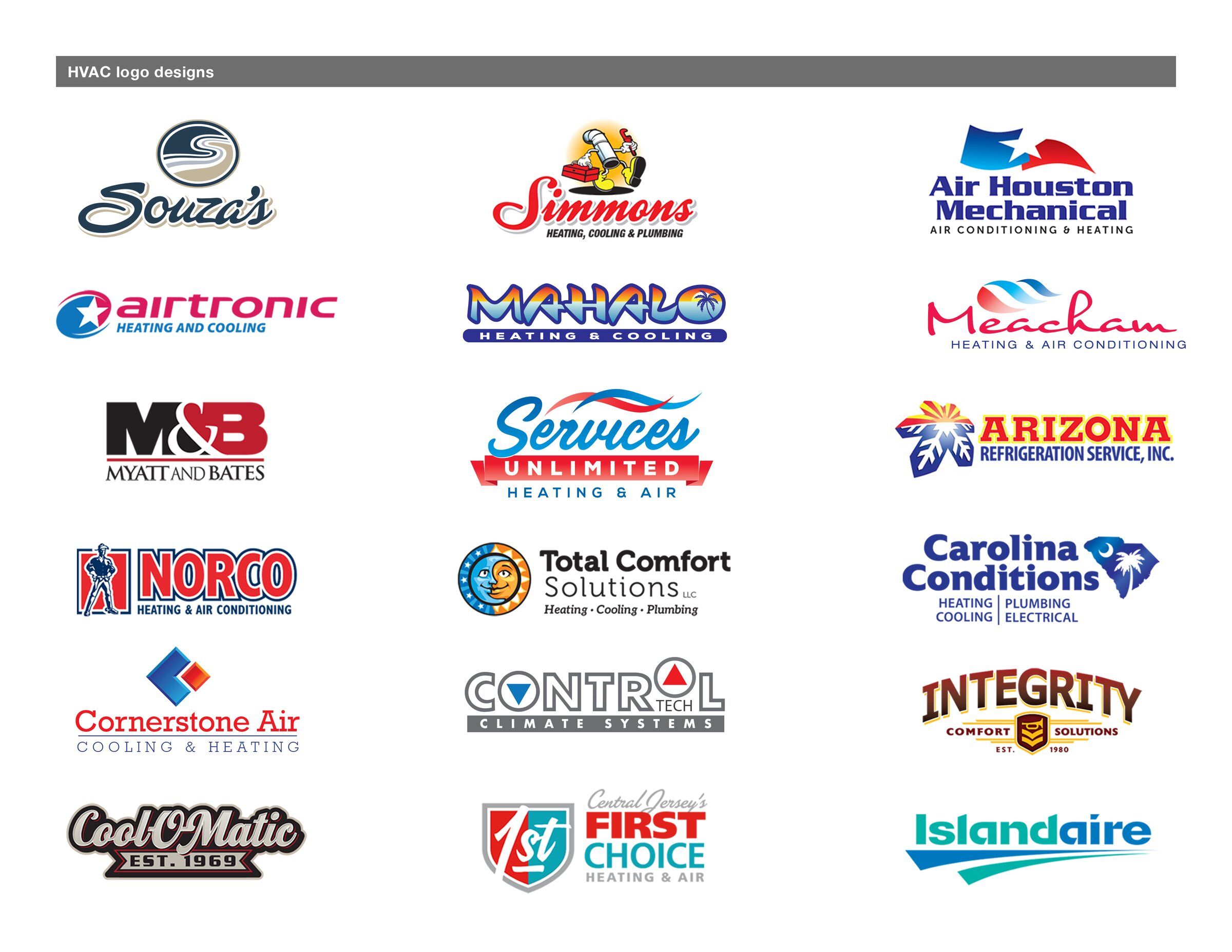 HVAC logo designs