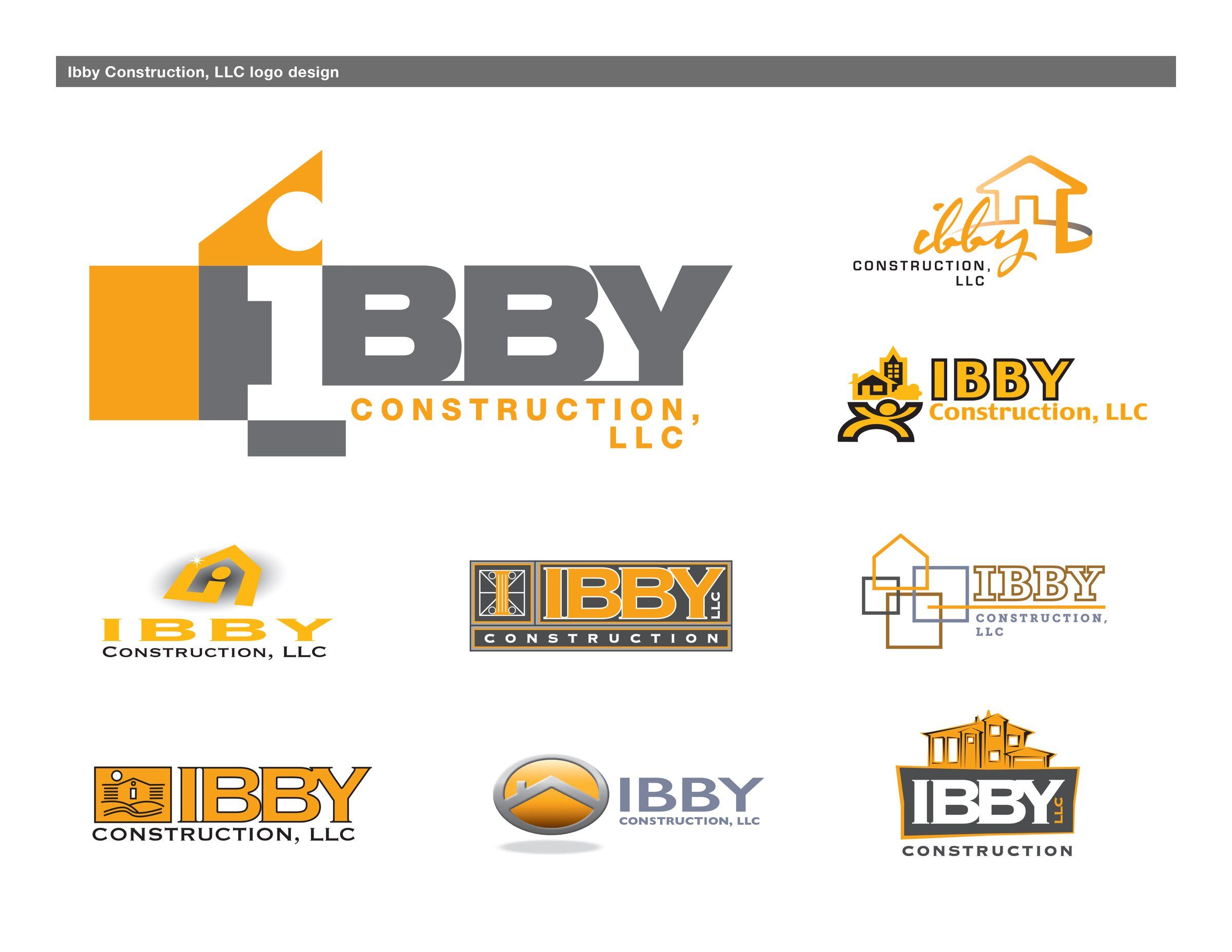 Ibby Construction, LLC logo design