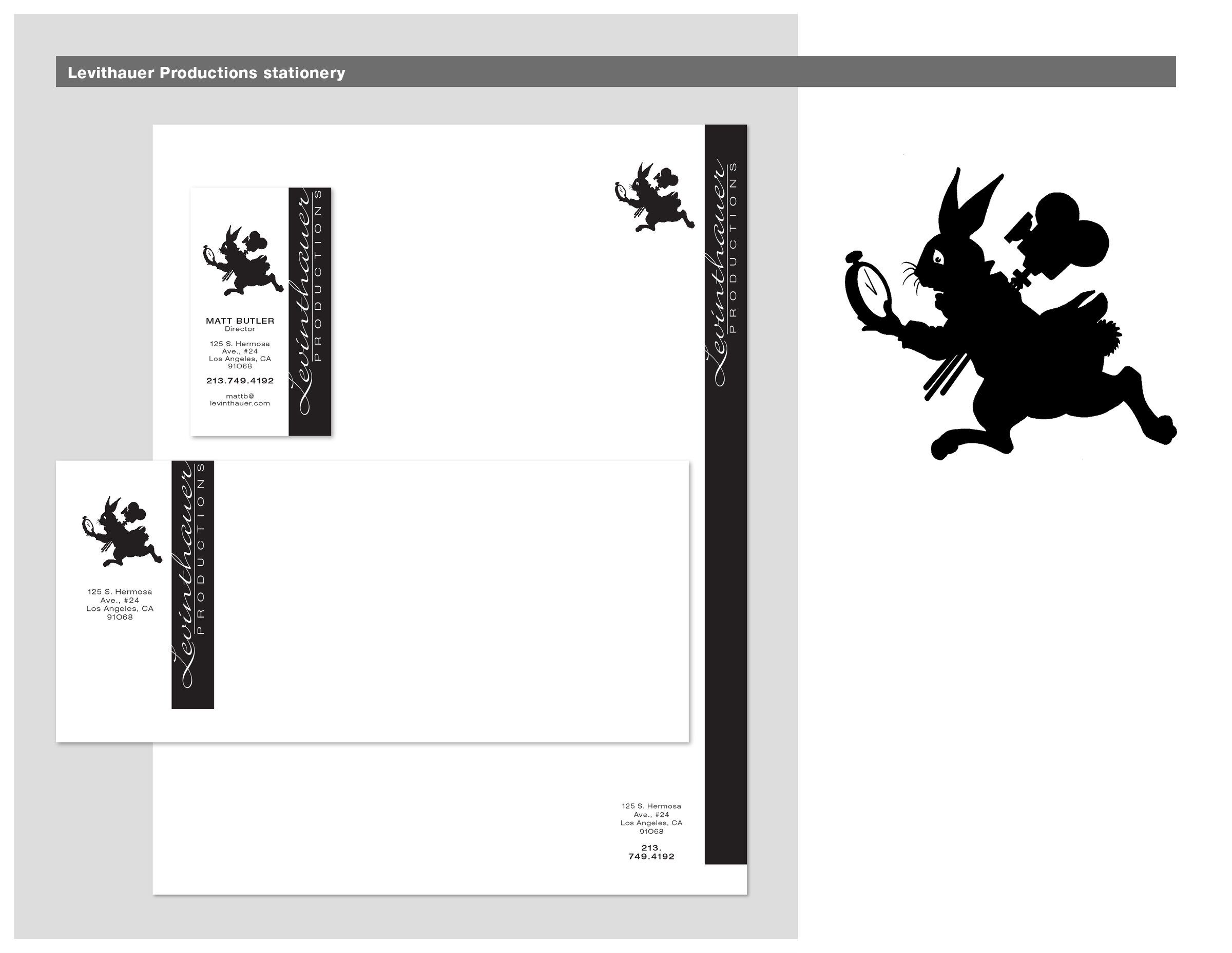 Levithauer Productions stationery