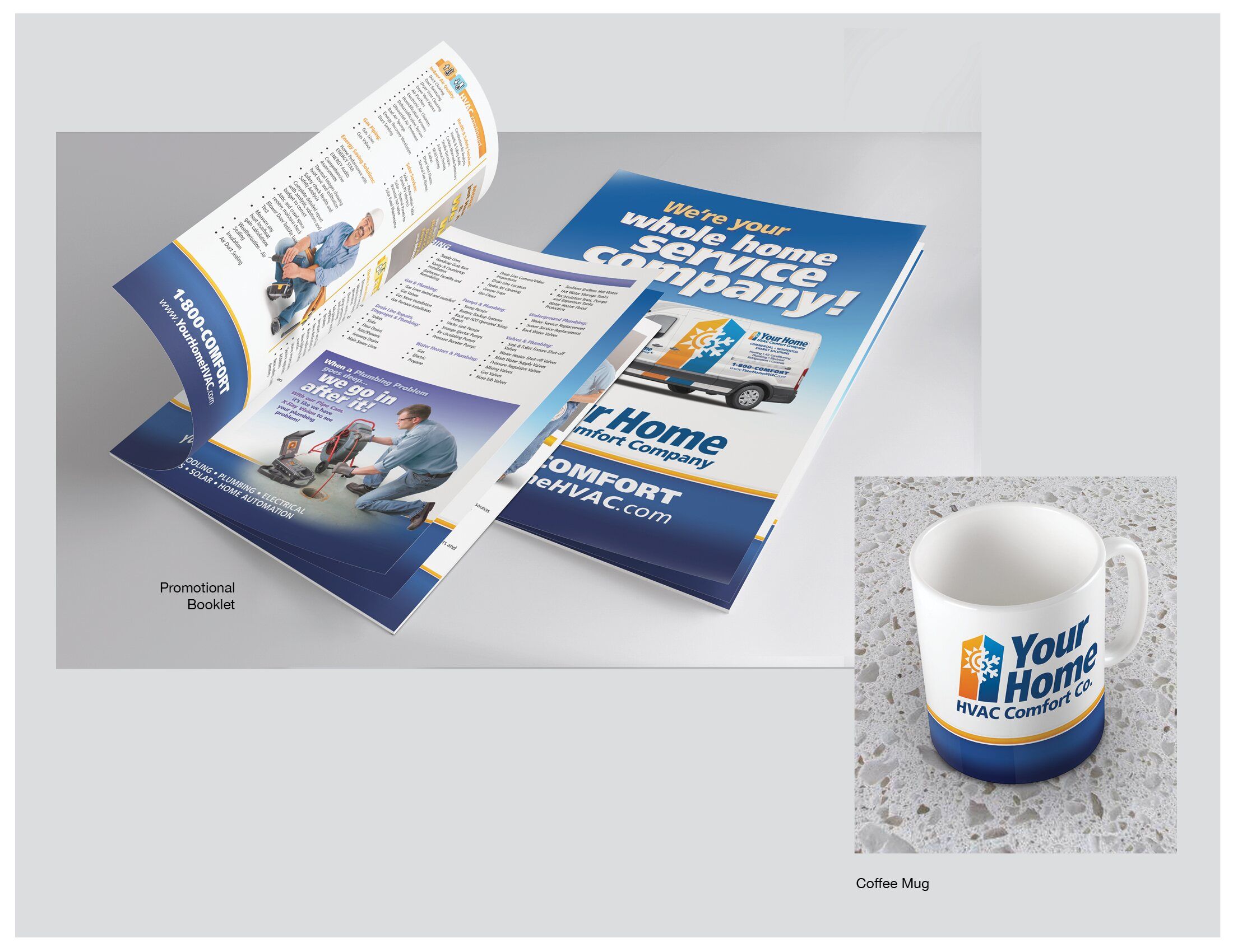 Promotional booklet and coffee mug